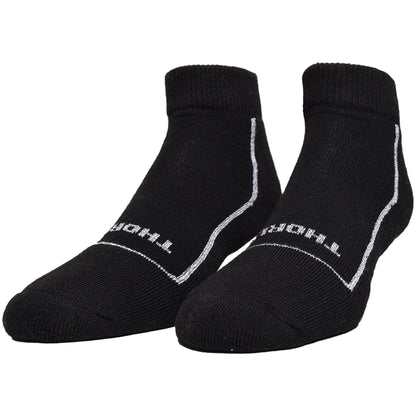 Thorlo Light Cushion Ankle Pickleball Socks Black (PBMU01-BLK)