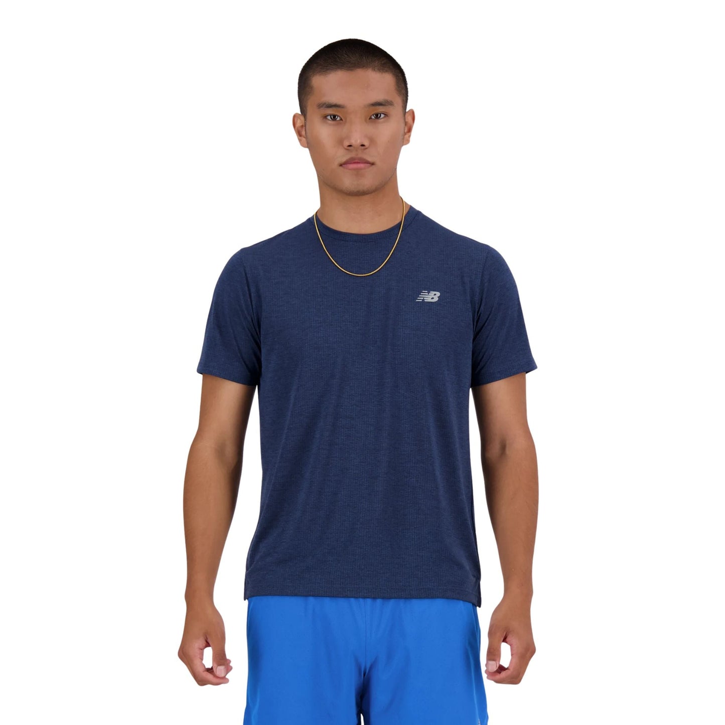New Balance T-shirt RC Essential pour homme - Bleu marine
