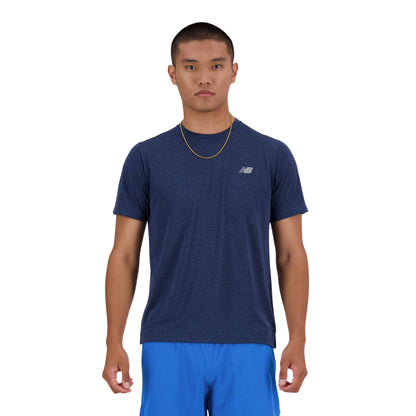 New Balance T-shirt RC Essential pour homme - Bleu marine