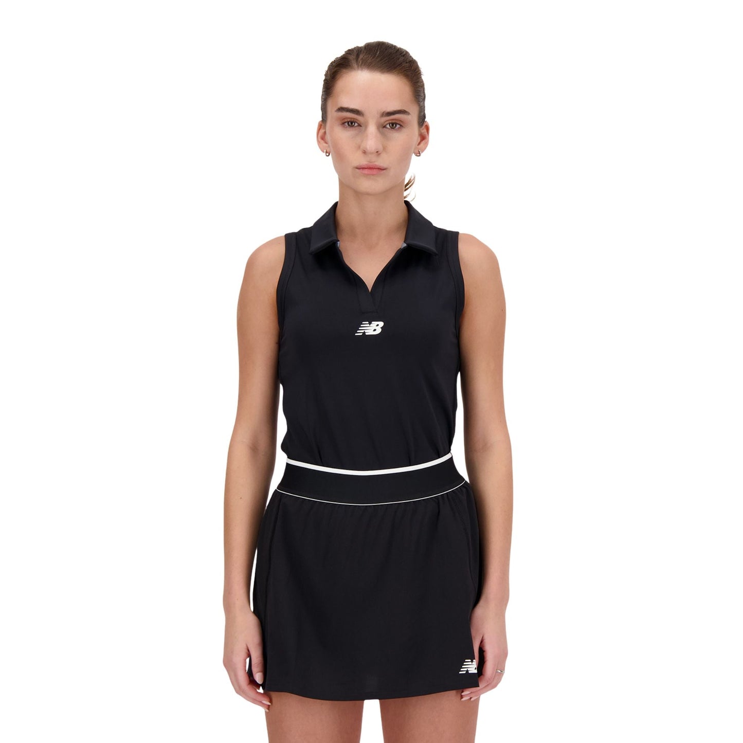 New Balance Women's Collared Tournament Tank - Black