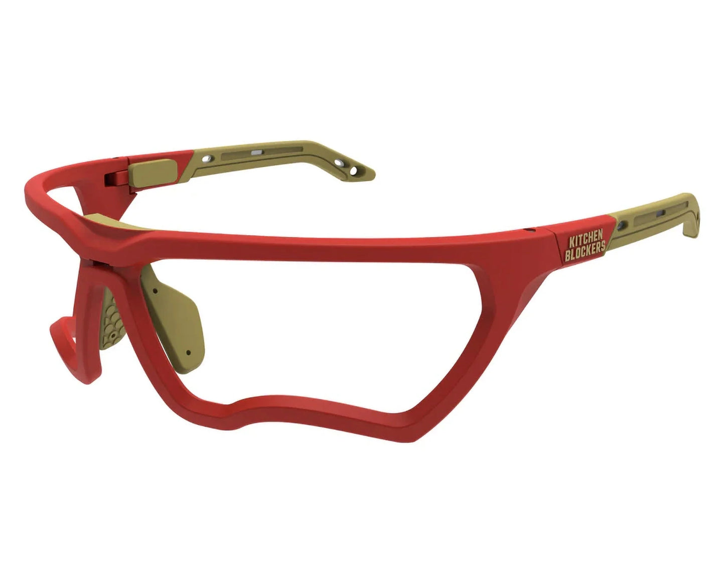 Kitchen Blockers Lensless Protective Eyewear - Red