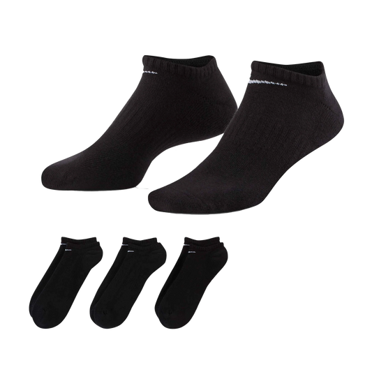 Nike Everyday Cushioned Training No-Show Socks SX7673-010 (3 Pairs) Black