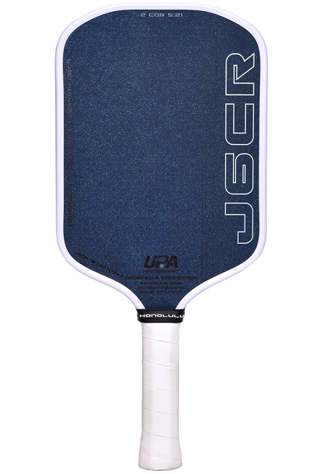 Honolulu J6CR Blanc (surface bleu cristal) - Manche allongé
