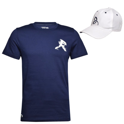Lacoste x Novak Djokovic Men's T-Shirt & Cap Set TH1044-52-525 - Tenniszon