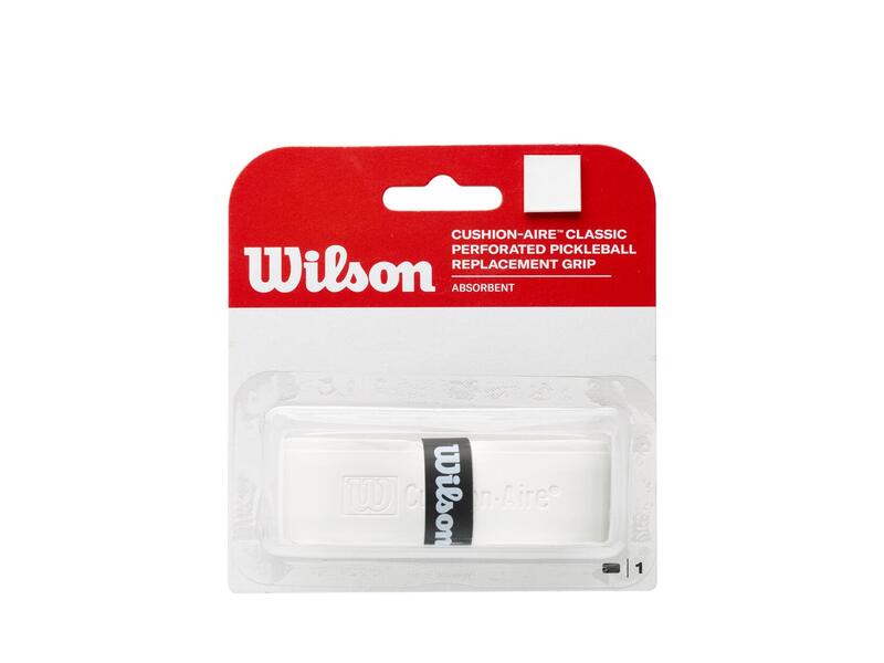 Grip de rechange perforée Wilson Pickleball Cushion-Aire Classic - Blanche
