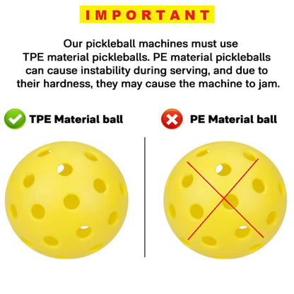 Pusun PP-SMART lance-balles portatif pour Pickleball - Noir